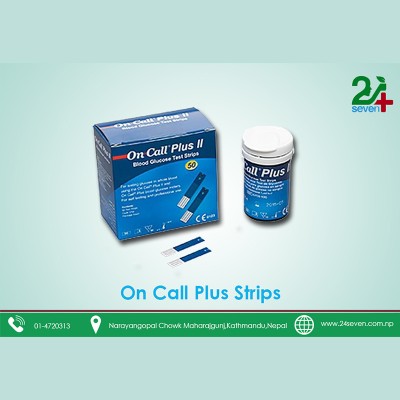 On Call Plus Glucometer 50 Strips Pack